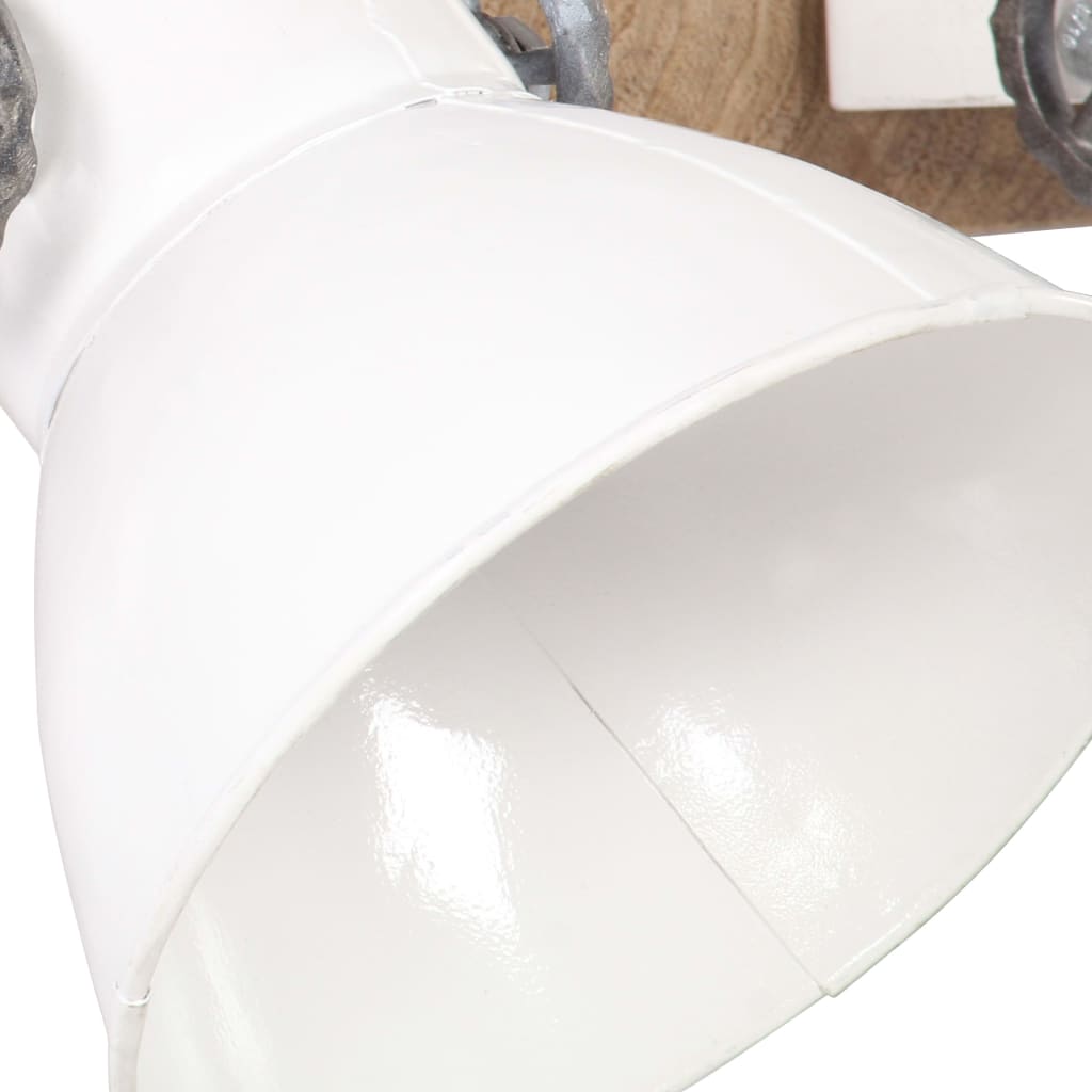 vidaXL Lampada da Parete in Stile Industriale Bianca 45x25 cm E27