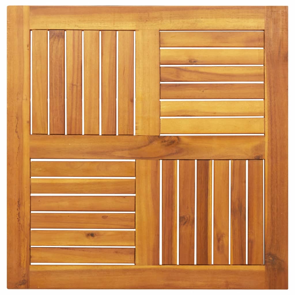 vidaXL Piano per Tavolo 70x70x2 cm Quadrato Legno Massello di Faggio