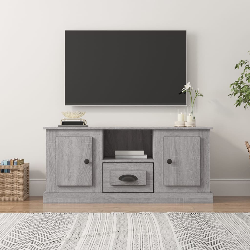 vidaXL Mobile TV Grigio Sonoma 100x35,5x45 cm in Legno Multistrato