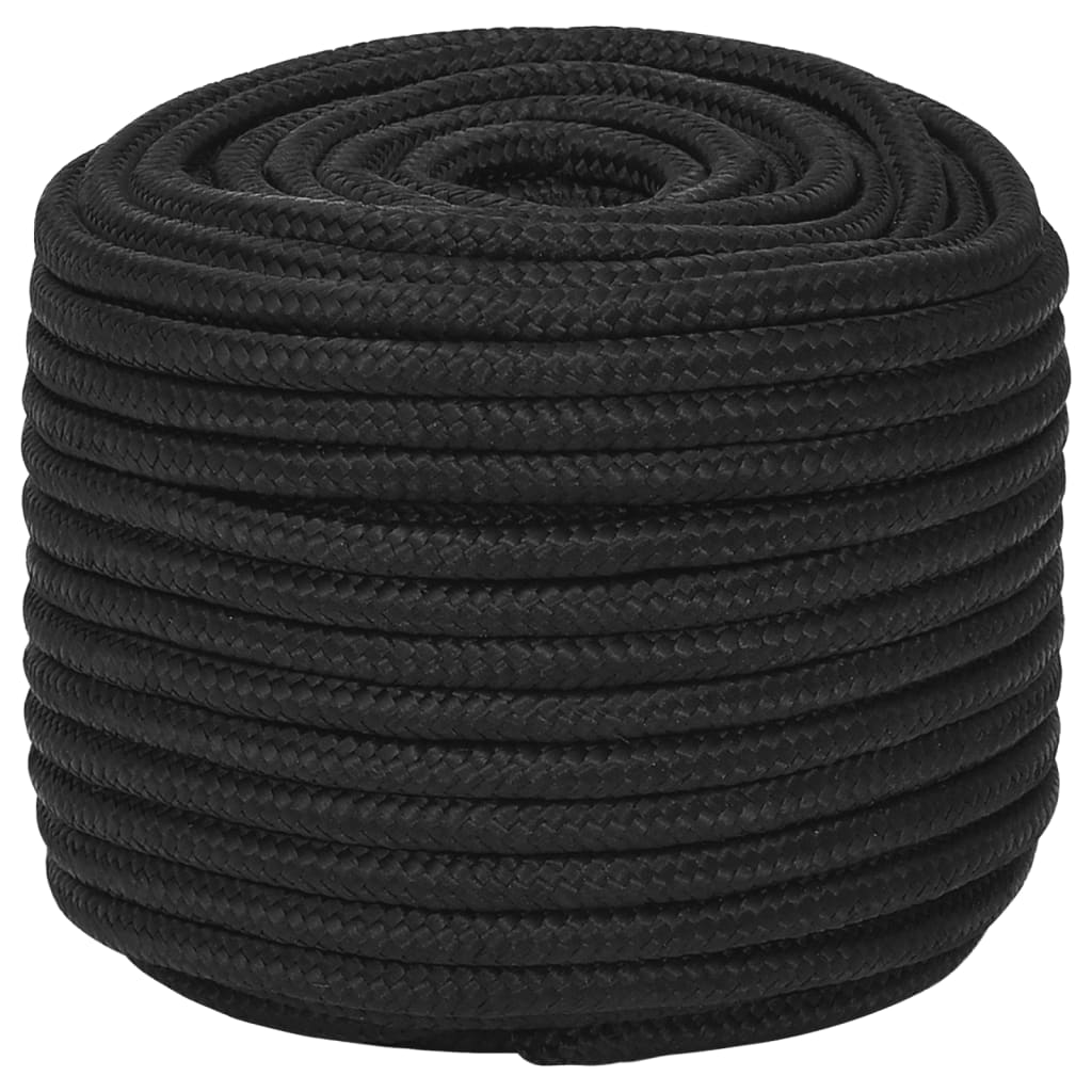 vidaXL Corda Nautica Completamente Nera 14 mm 25 m in Polipropilene