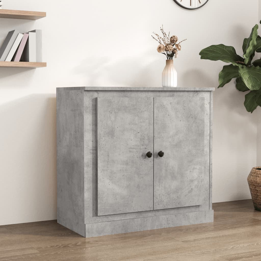 vidaXL Credenza Grigio Cemento 70x35,5x67,5 cm in Legno Multistrato