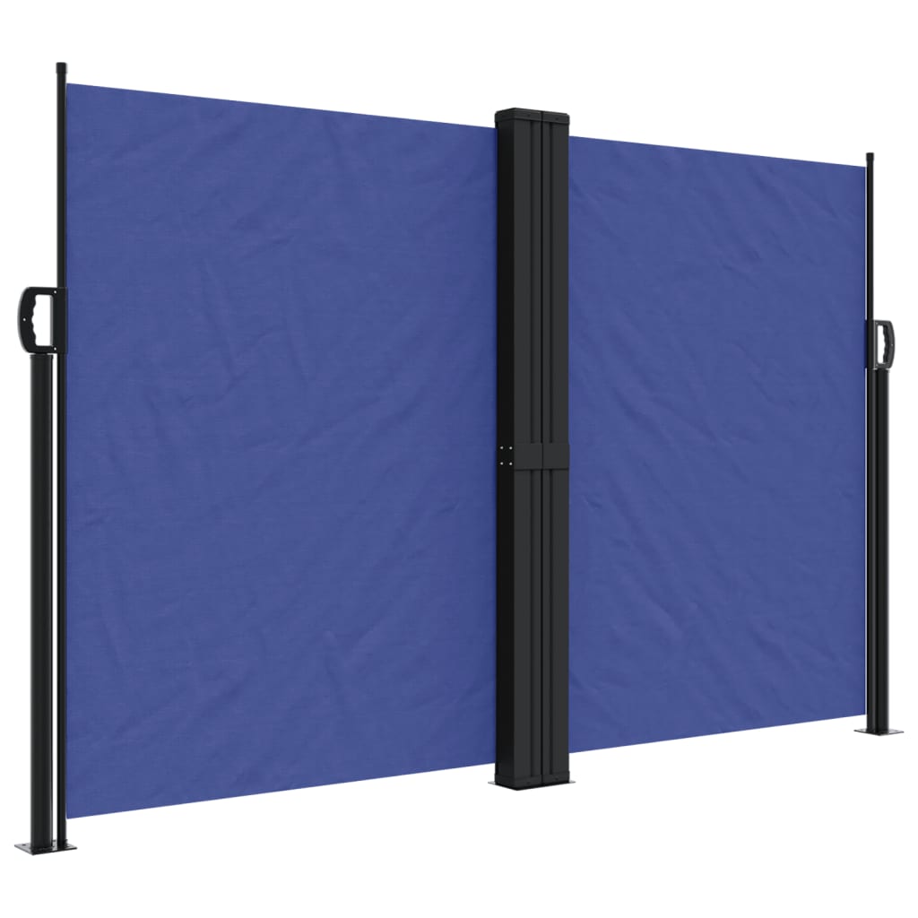 vidaXL Tenda da Sole Laterale Retrattile Blu 160x600 cm