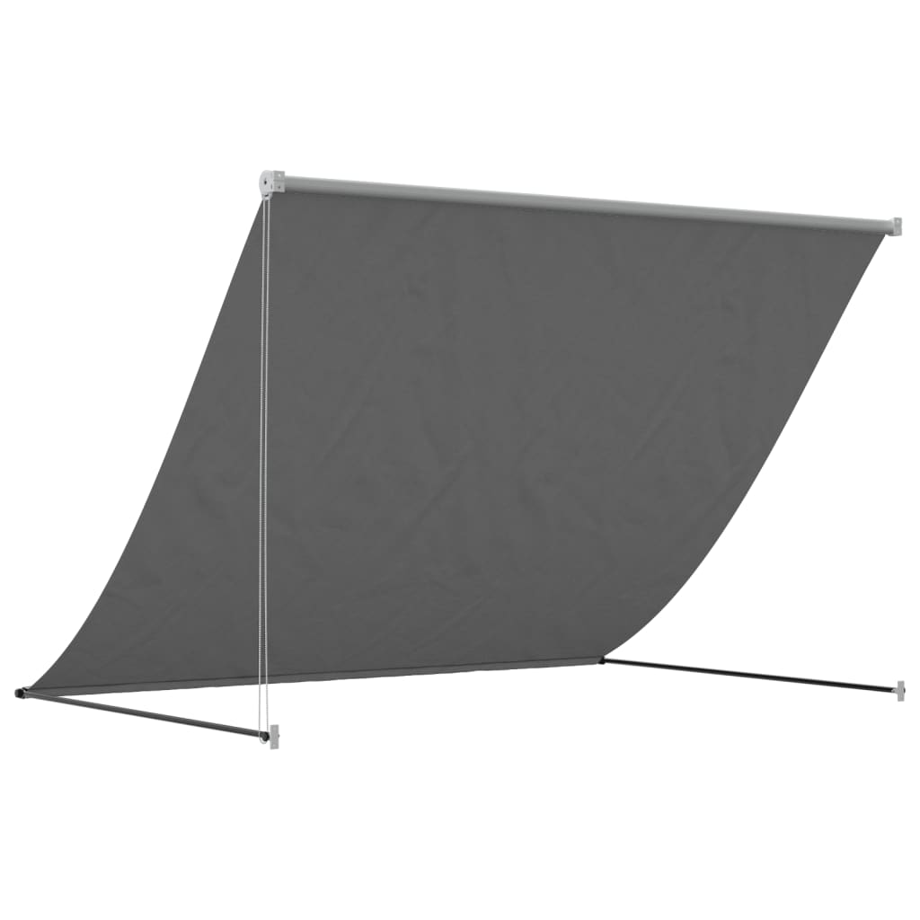 vidaXL Tenda da Sole Retrattile Antracite 200x150 cm Tessuto e Acciaio