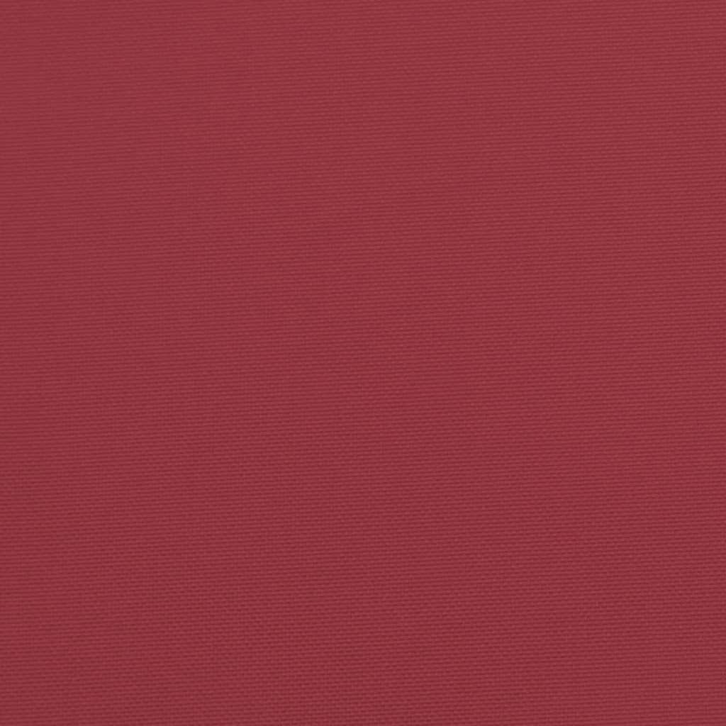 vidaXL Cuscino per Pallet Rosso Vino 50x50x12 cm in Tessuto