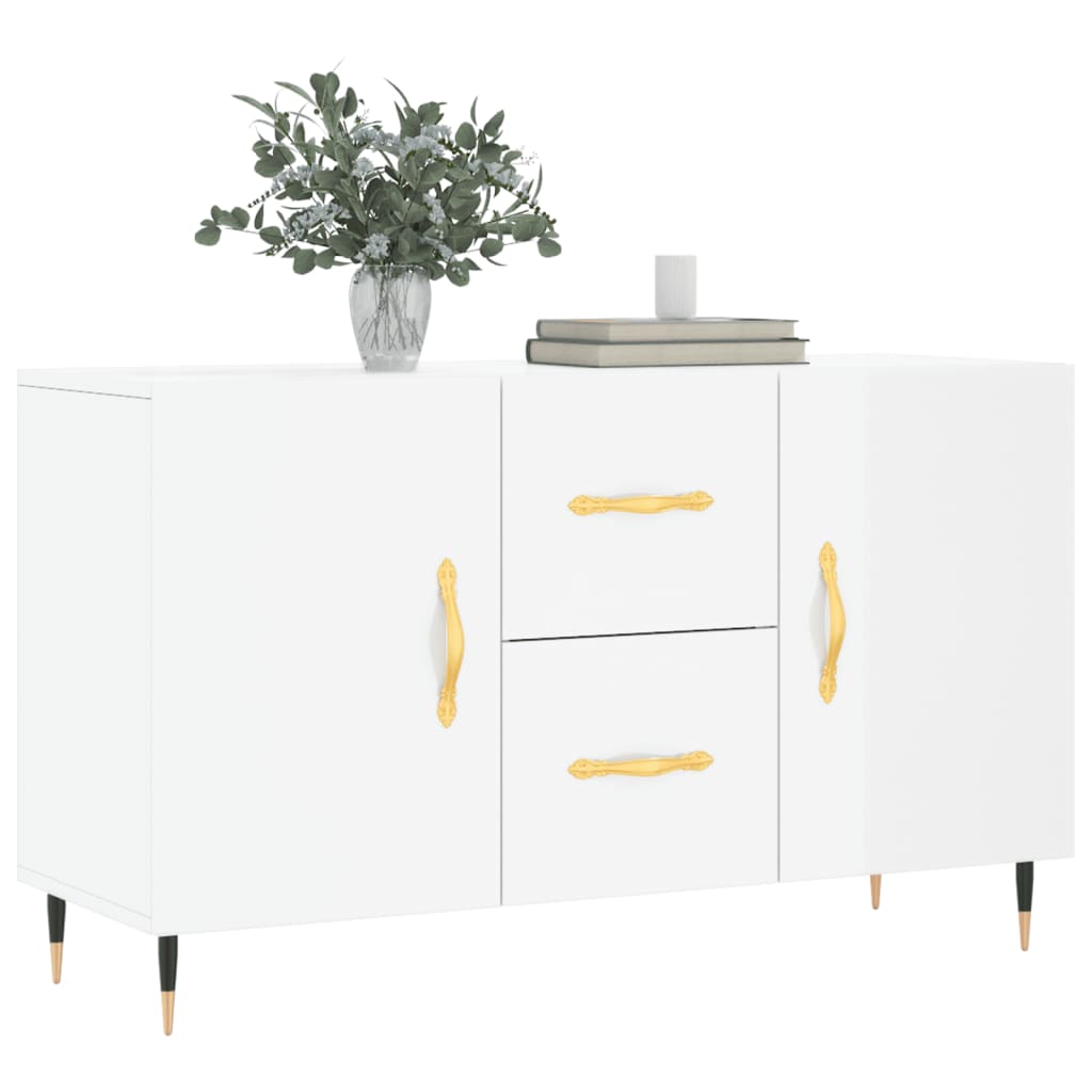 vidaXL Credenza Bianco Lucido 100x36x60 cm in Legno Multistrato