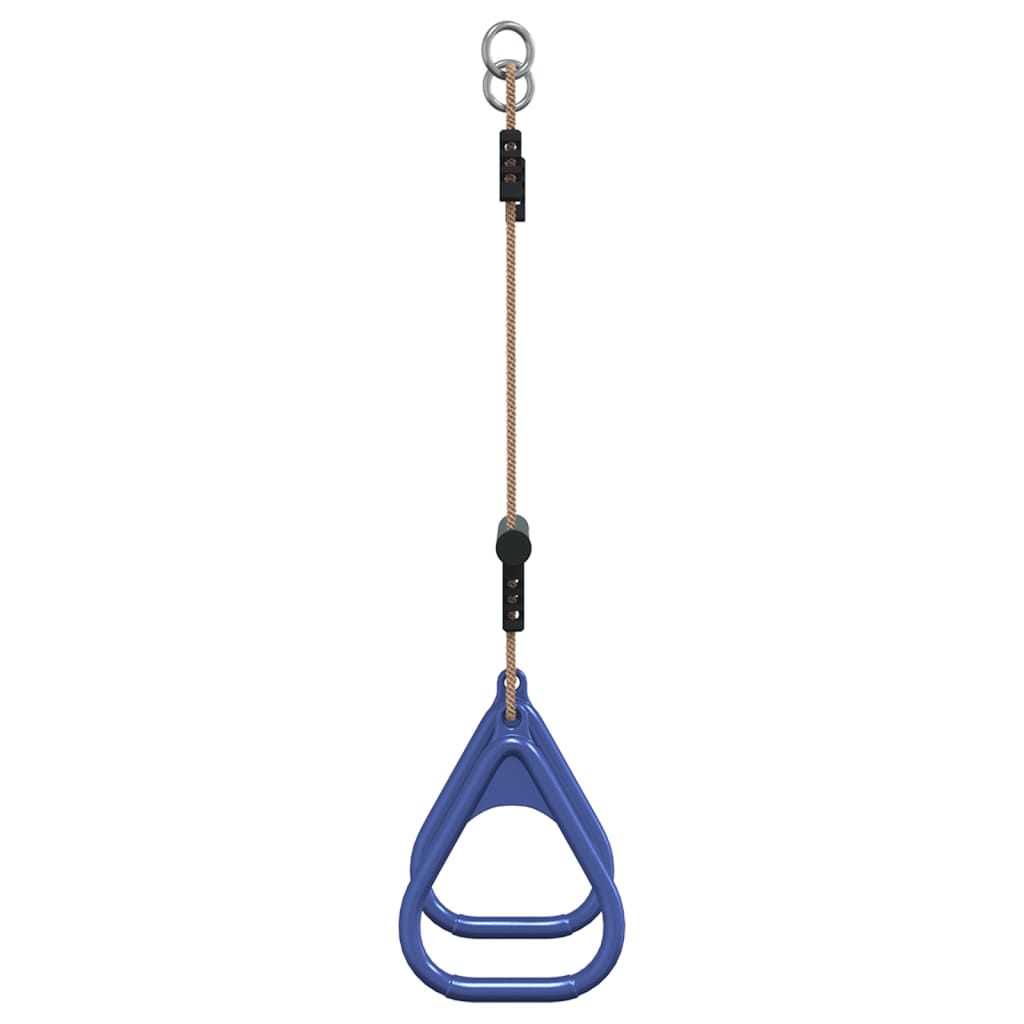 vidaXL Barra Trapezio con Anelli per Bambini Blu e Verde in Acciaio