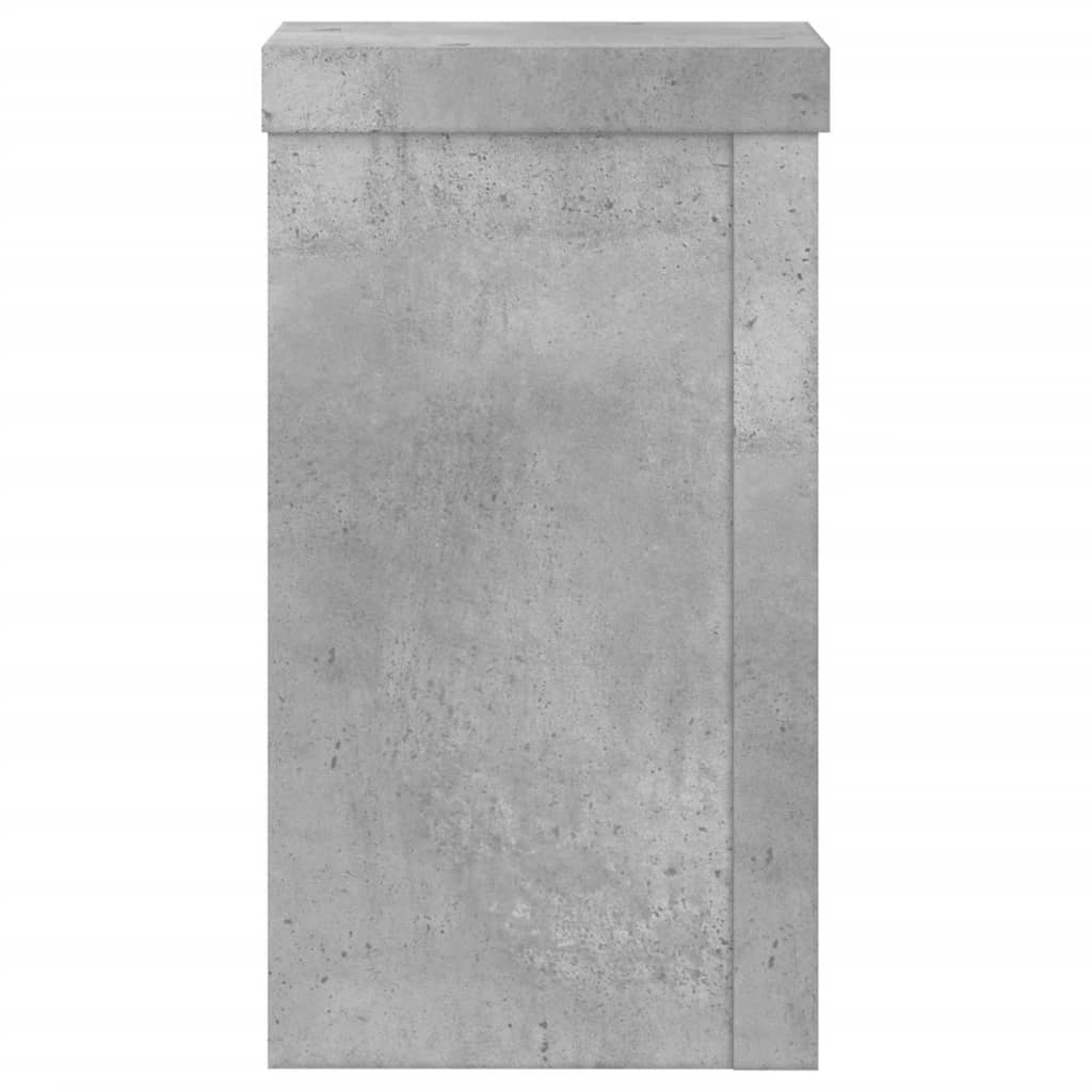 vidaXL Supporti per Piante 2 pz Grigio 10x10x18 cm Legno Multistrato