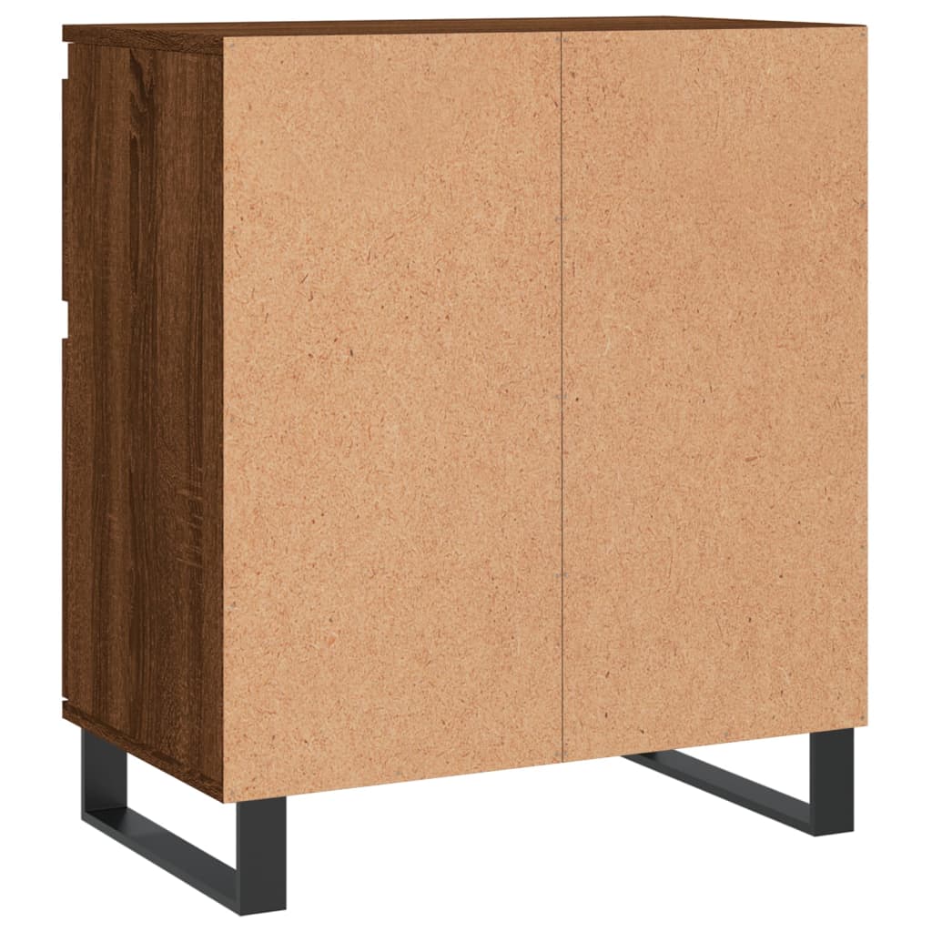 vidaXL Credenza Rovere Marrone 60x35x70 cm in Legno Multistrato