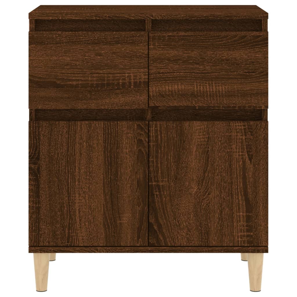 vidaXL Credenza Rovere Marrone 60x35x70 cm in Legno Multistrato