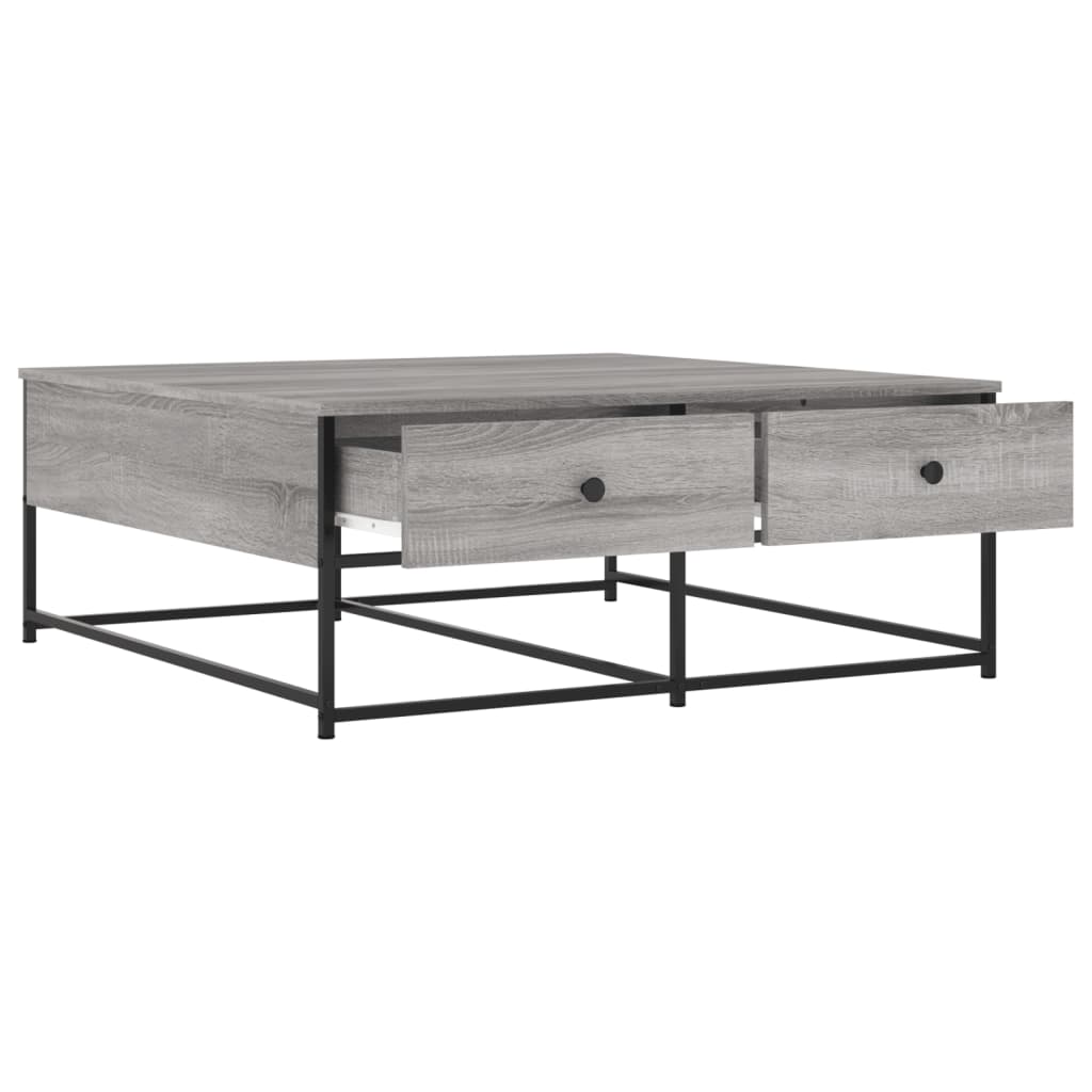 vidaXL Tavolino da Salotto Grigio Sonoma 100x99x40cm Legno Multistrato