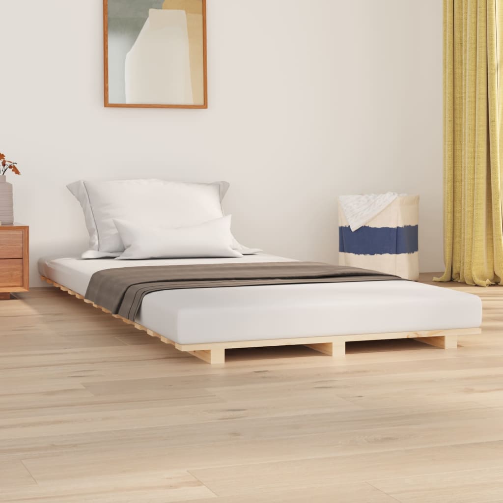 vidaXL Giroletto senza Materasso 75x190 cm in Legno Massello di Pino