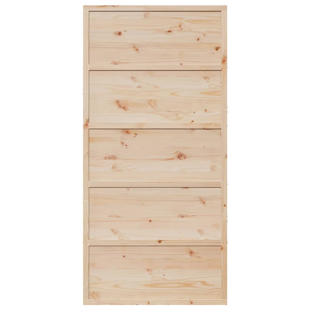 vidaXL Porta per Granaio 100x208 cm in Legno Massello di Pino