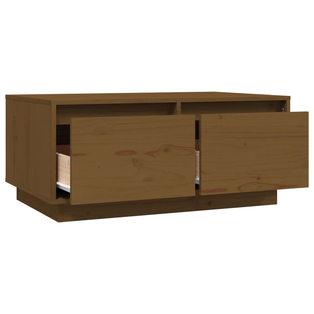 vidaXL Tavolino da Salotto ambra 80x50x35 cm Legno Massello di Pino