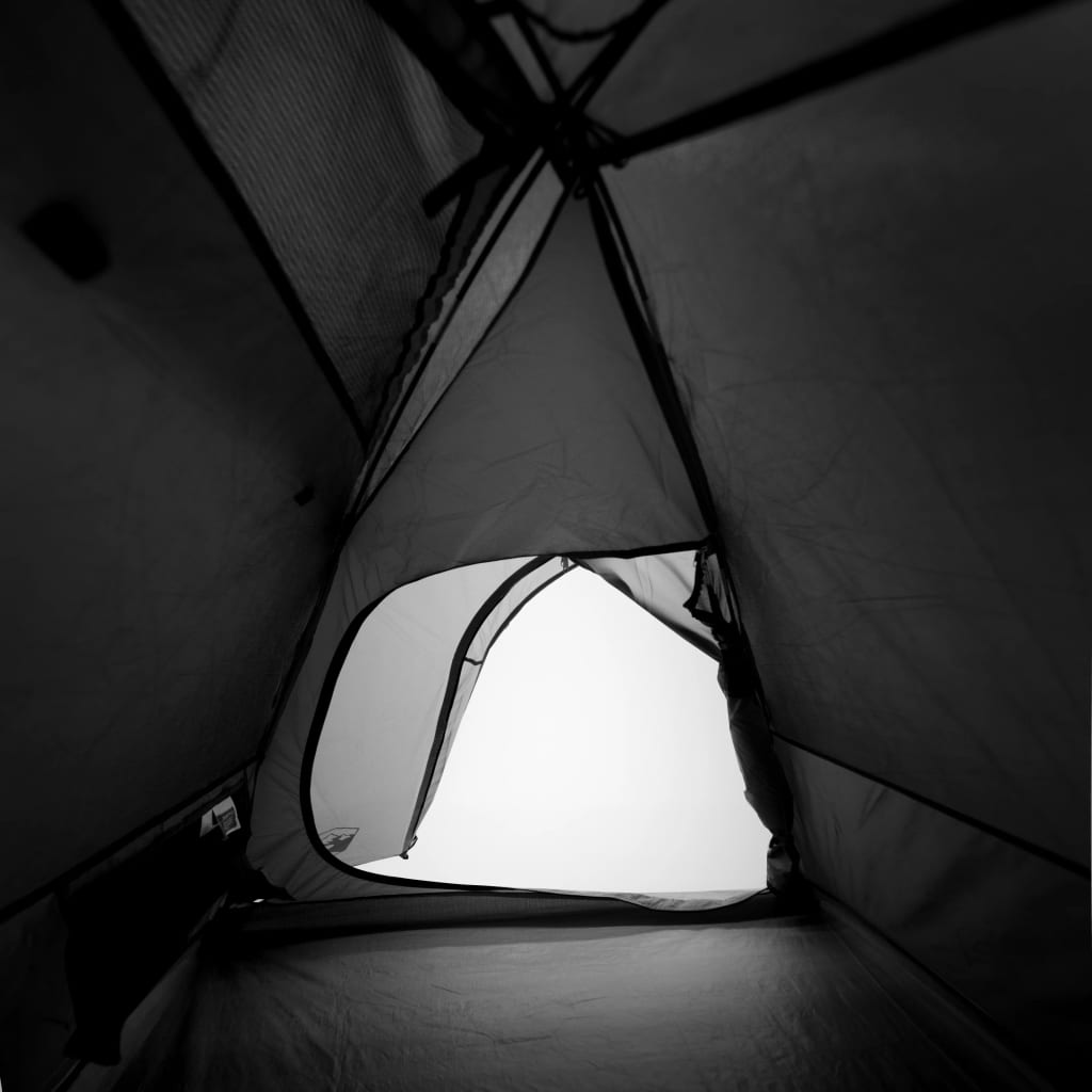 vidaXL Tenda Campeggio a Cupola 3 Persone Bianca Tessuto Impermeabile