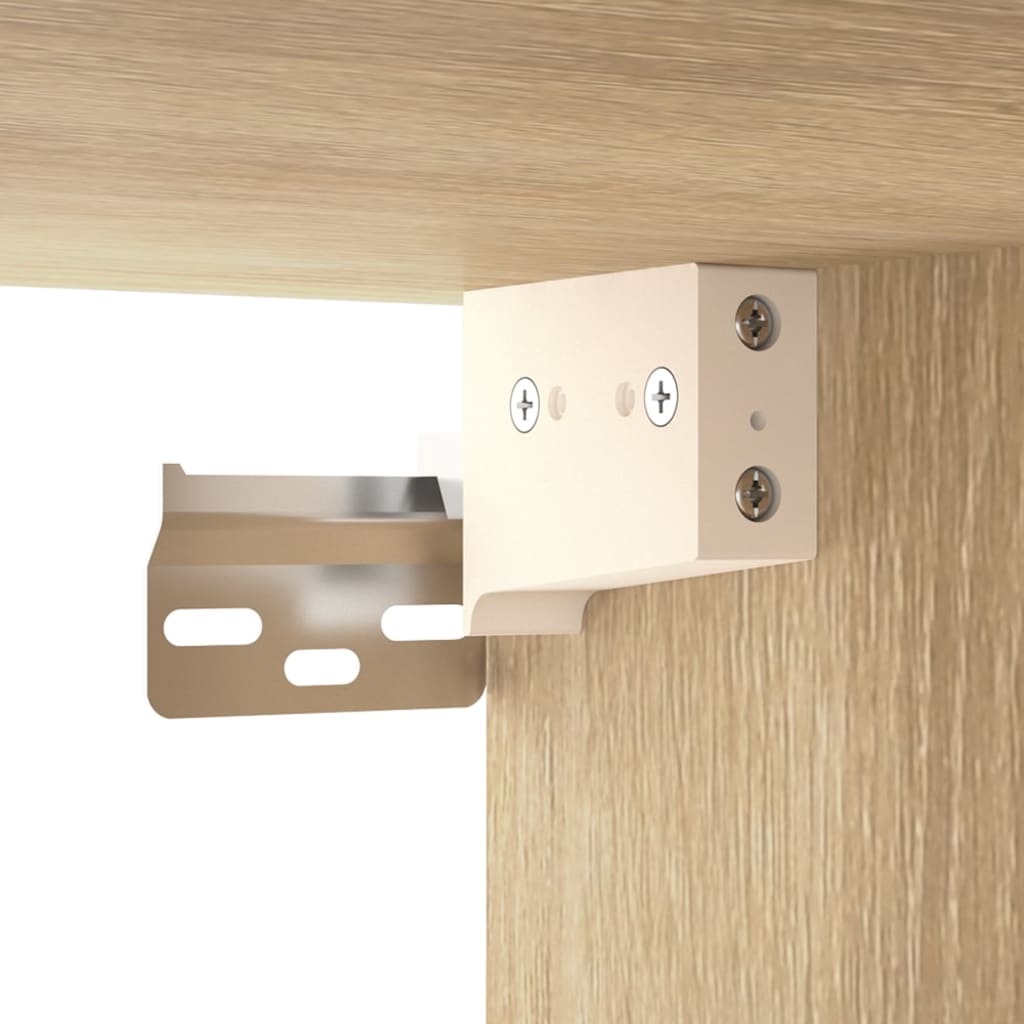 vidaXL Set di Mobili Porta TV 4 pz Rovere Sonoma in Legno Multistrato