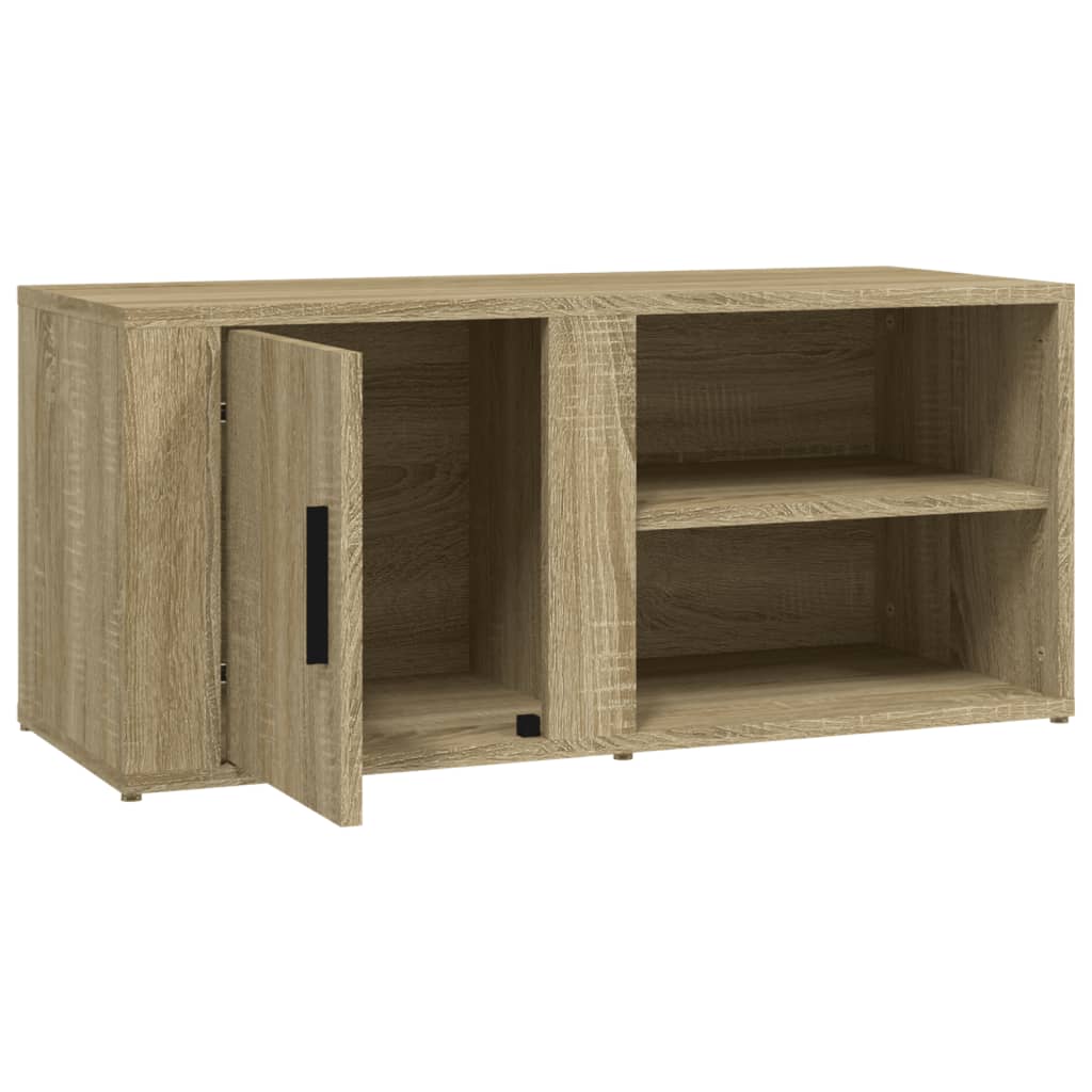 vidaXL Mobili per TV 2pz Rovere Sonoma 80x31,5x36 cm Legno Multistrato