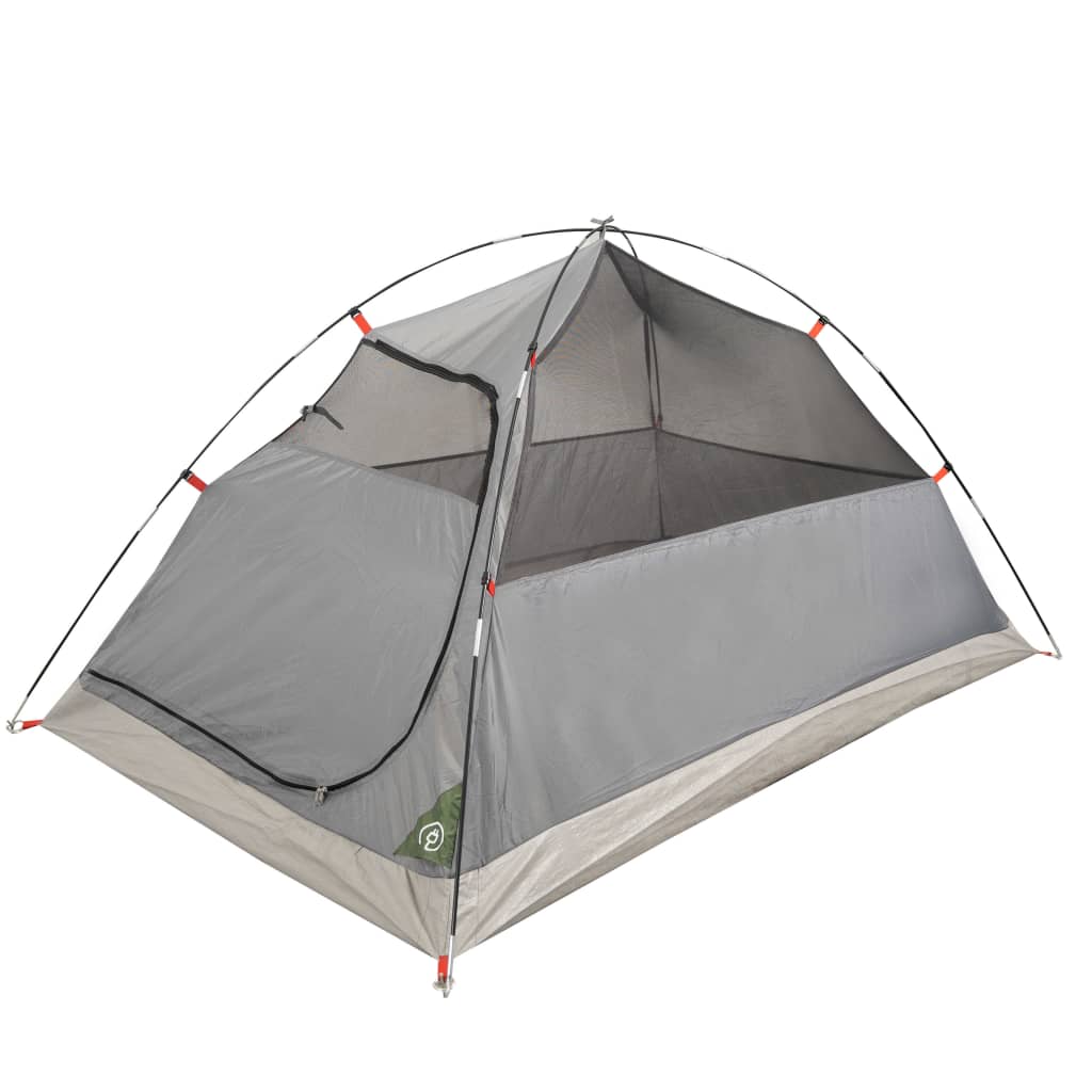 vidaXL Tenda da Campeggio a Cupola per 4 Persone Verde Impermeabile