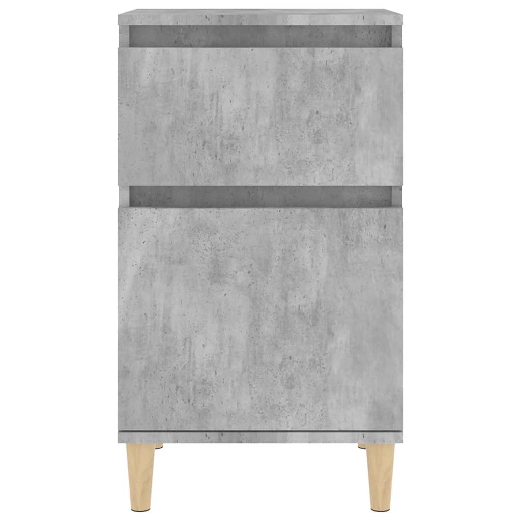 vidaXL Comodini 2 pz Grigio Cemento 40x35x70 cm