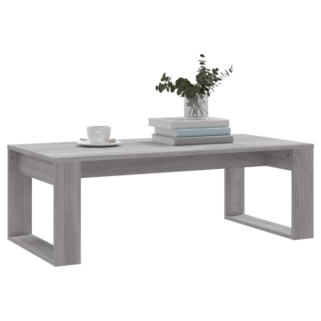 vidaXL Tavolino da Salotto Grigio Sonoma 102x50x35cm Legno Multistrato