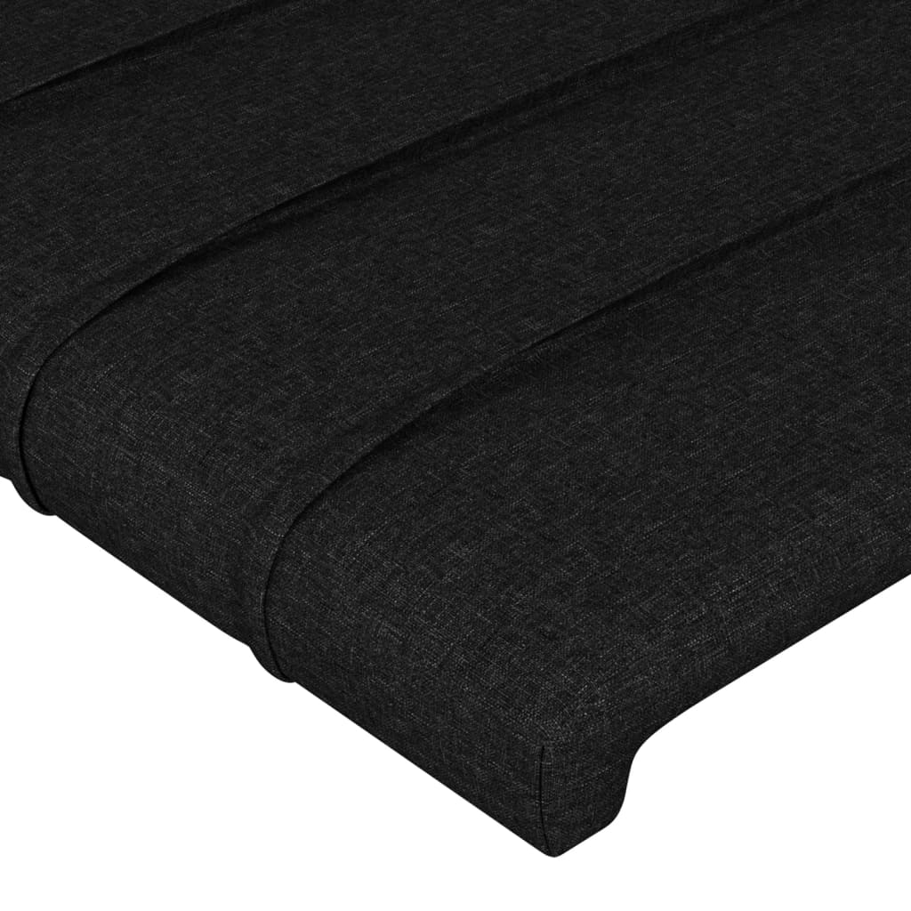 vidaXL Testiere 2 pz Nero 100x5x78/88 cm in Tessuto