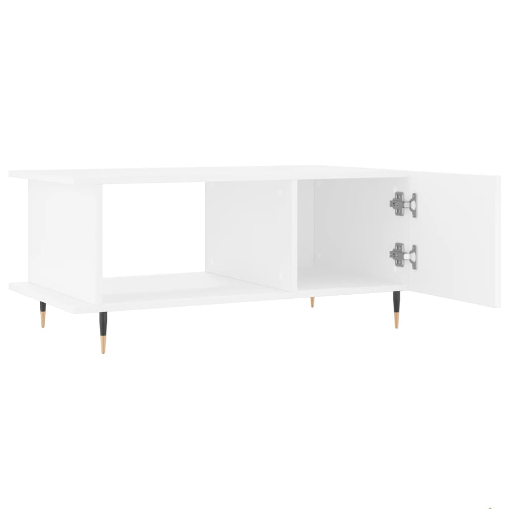 vidaXL Tavolino da Salotto Bianco 90x50x40 cm in Legno Multistrato