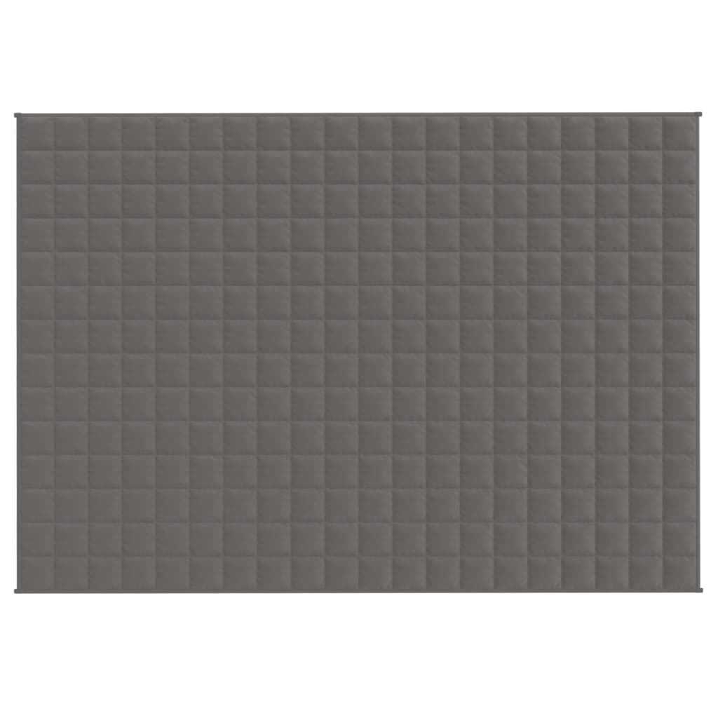 vidaXL Coperta Ponderata Grigia 140x200 cm 6 kg Tessuto