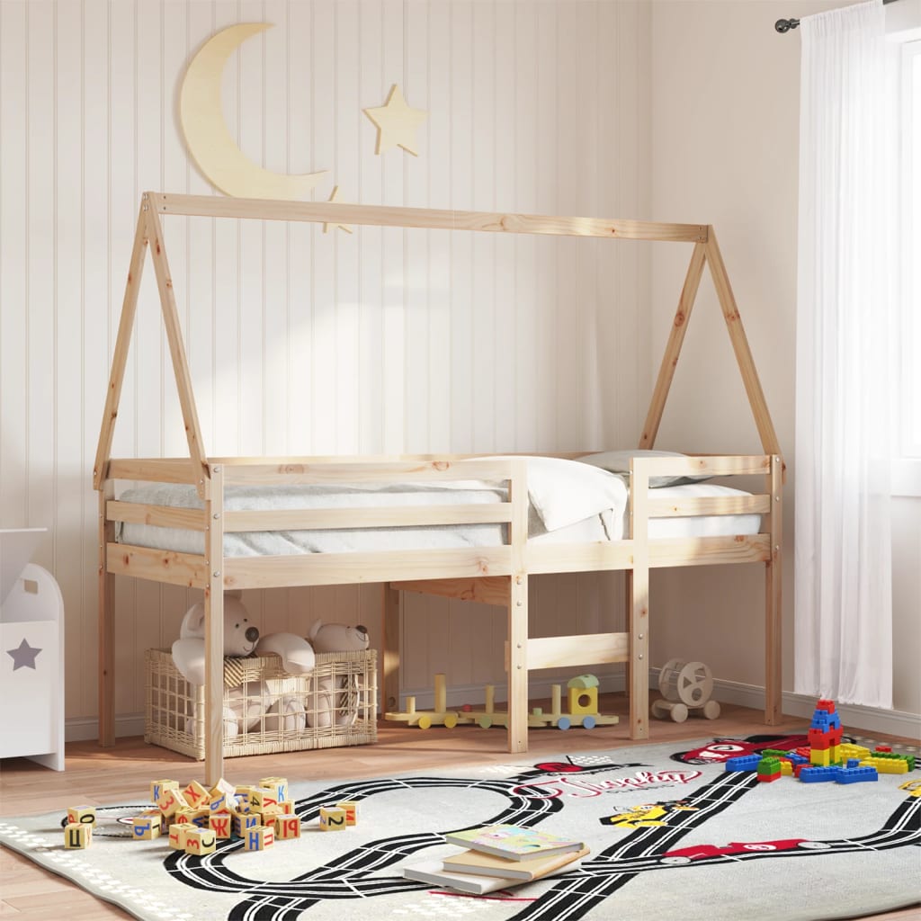 vidaXL Tetto per Letto Bambini 199x80,5x88 cm Legno Massello di Pino