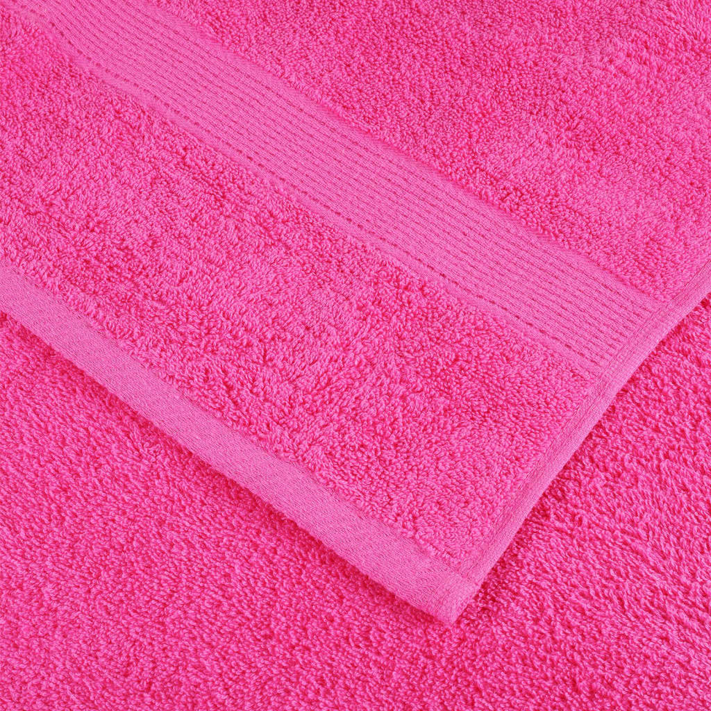 vidaXL Asciugamani da Doccia SOLUND 10 pz Rosa 70x140 cm 600 g/m²