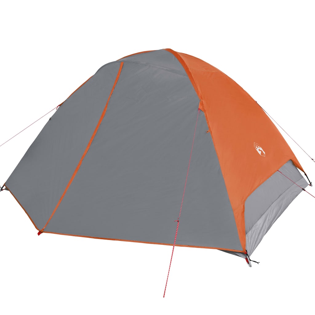 vidaXL Tenda da Campeggio a Cupola 6 Persone Arancione Impermeabile