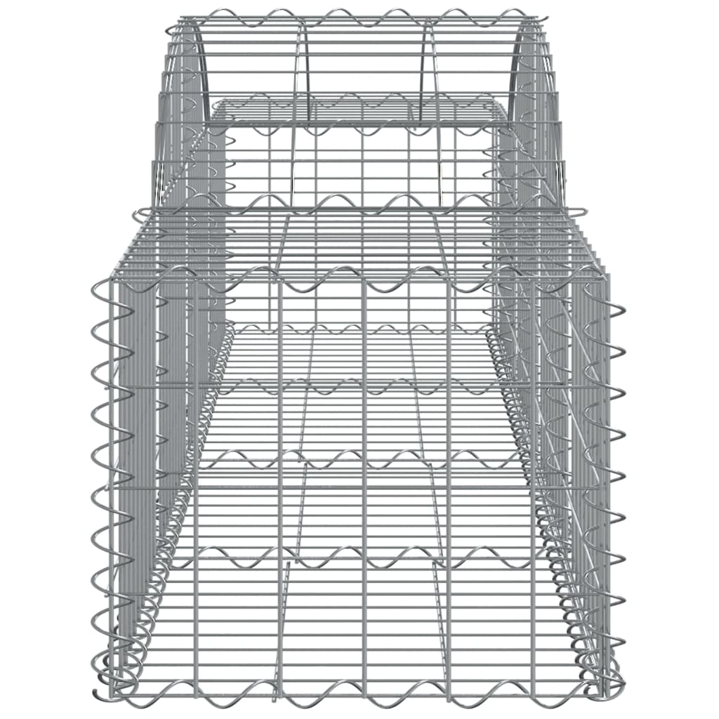 vidaXL Cesti Gabbioni ad Arco 30 pz 200x50x40/60 cm Ferro Zincato