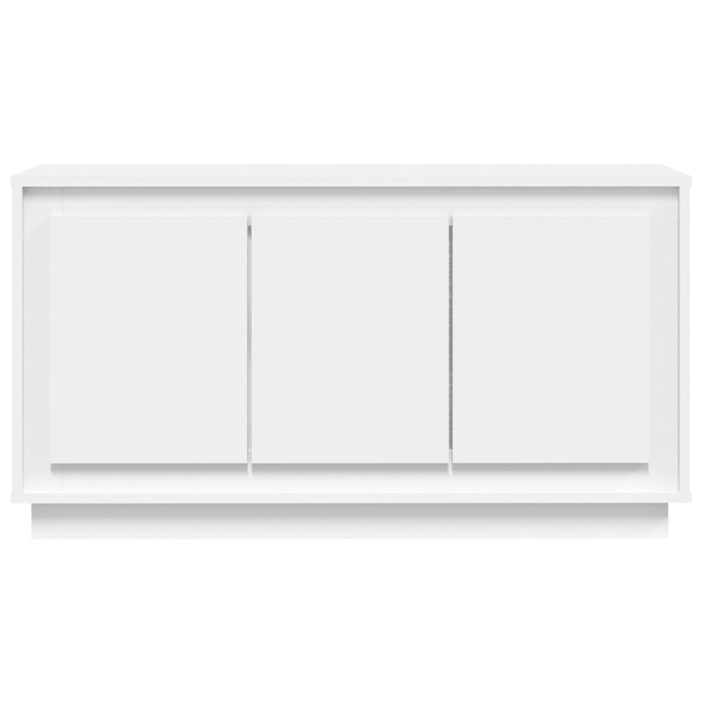 vidaXL Credenza Bianca 102x35x55 cm in Legno Multistrato