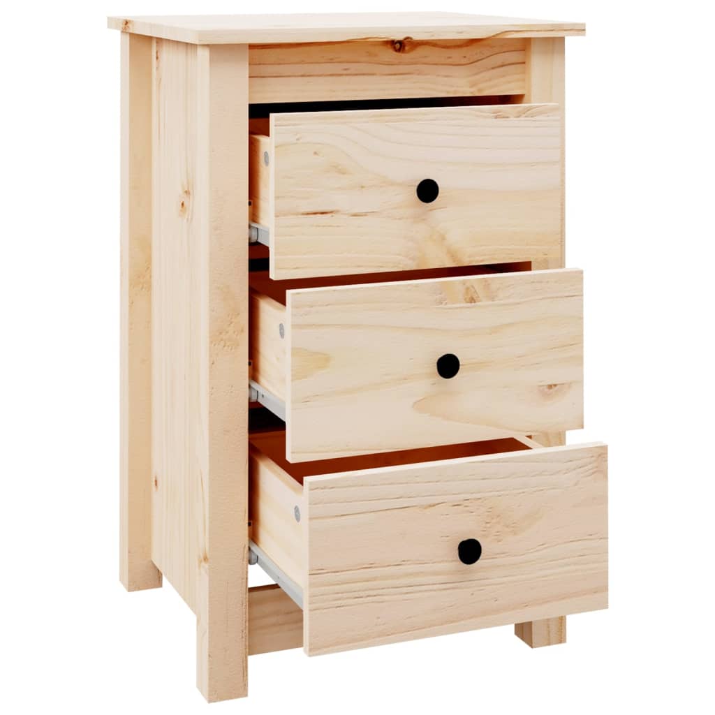 vidaXL Comodino 40x35x61,5 cm in Legno Massello di Pino