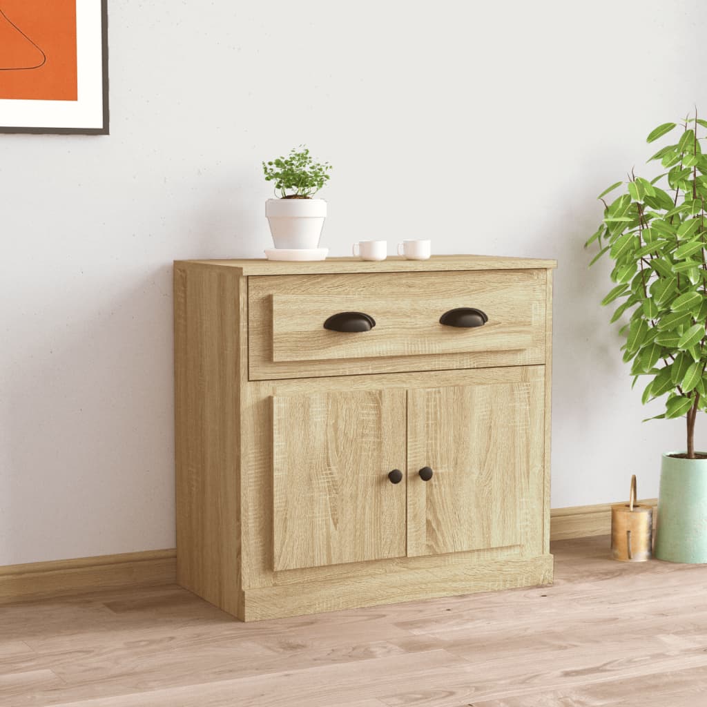 vidaXL Credenza Rovere Sonoma 70x35,5x67,5 cm in Legno Multistrato