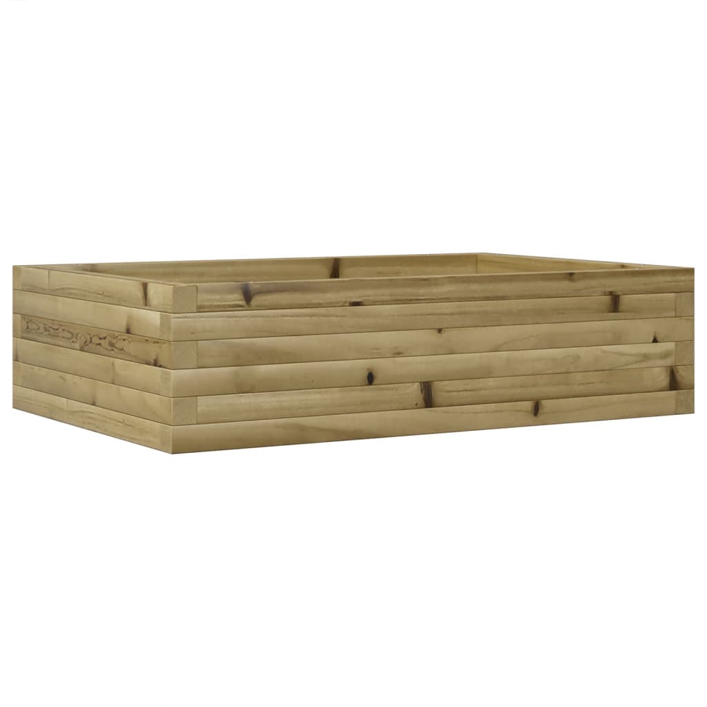 vidaXL Fioriera da Giardino 90x60x23 cm in Legno di Pino Impregnato