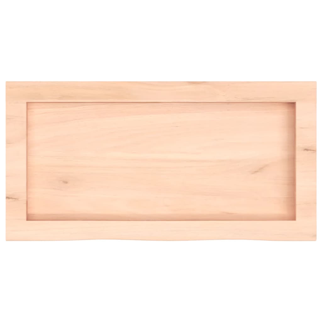 vidaXL Piano Bagno 60x30x(2-6) cm in Legno Massello Non Trattato