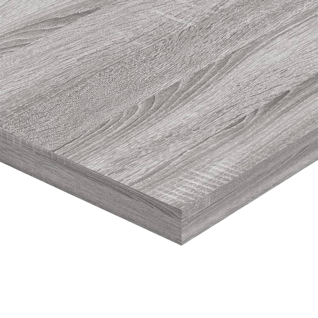 vidaXL Mensole Parete 4pz Grigio Sonoma 100x30x1,5cm Legno Multistrato