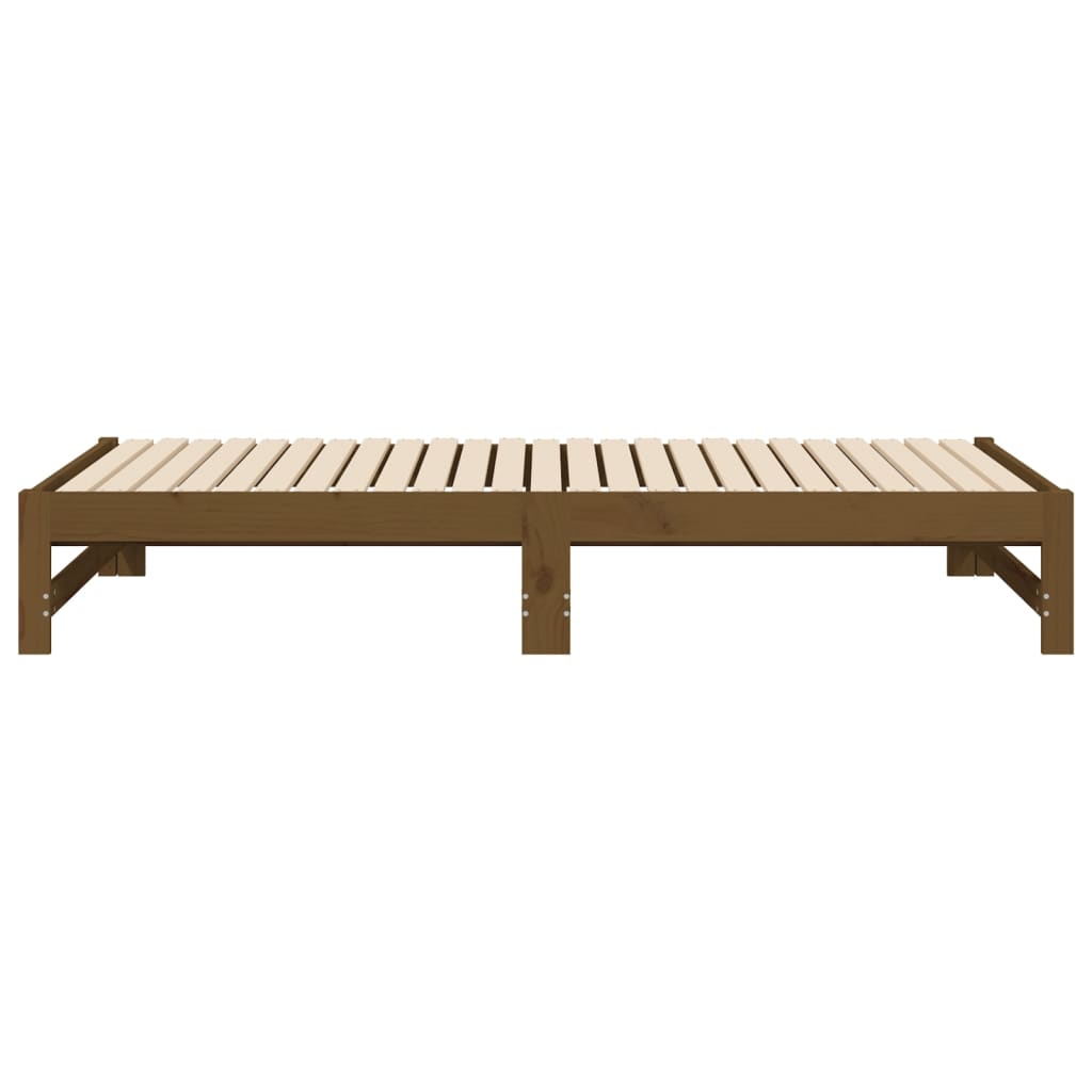 vidaXL Dormeuse Estraibile Ambra 2x(75x190) cm Legno Massello di Pino