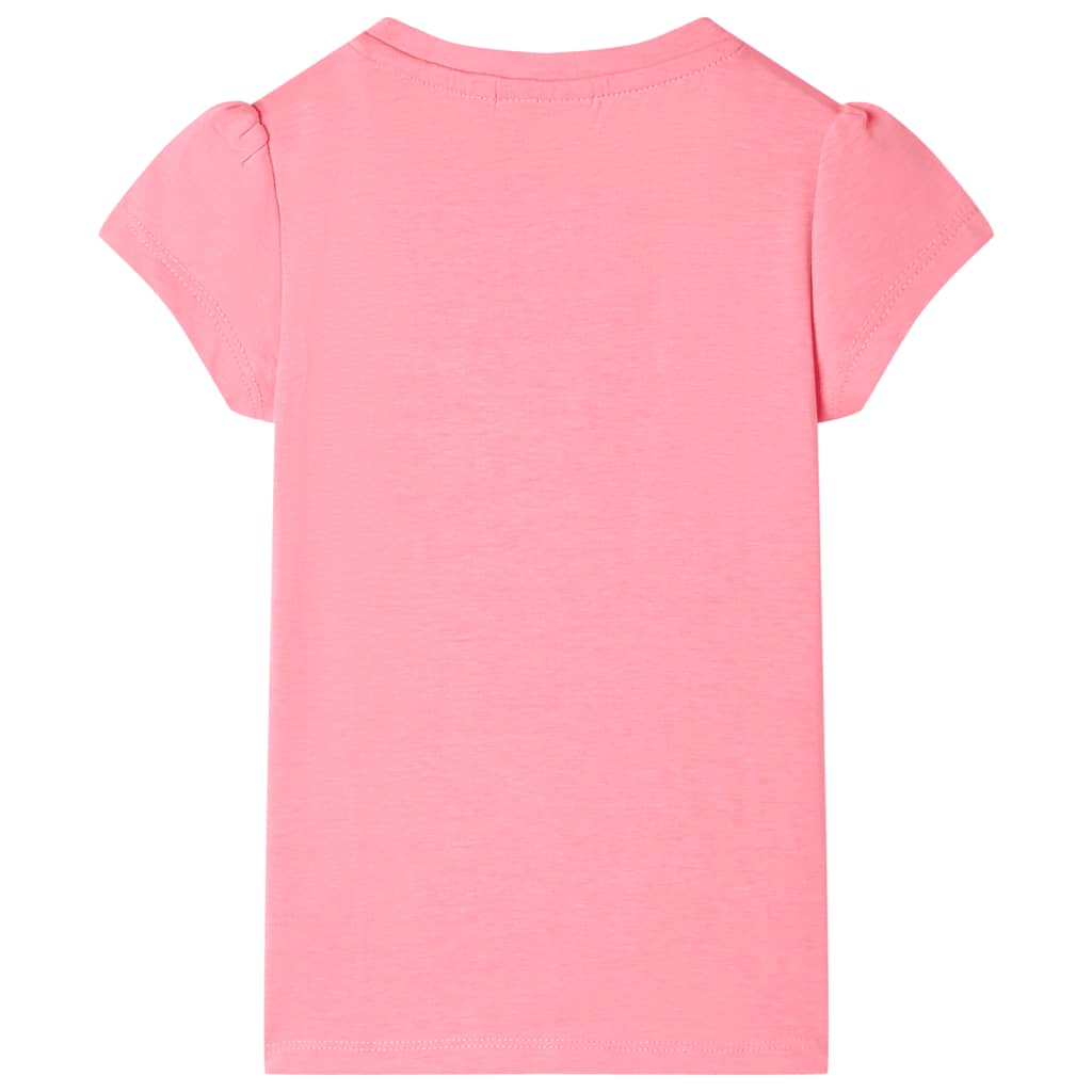 Maglietta da Bambina Rosa Neon 104