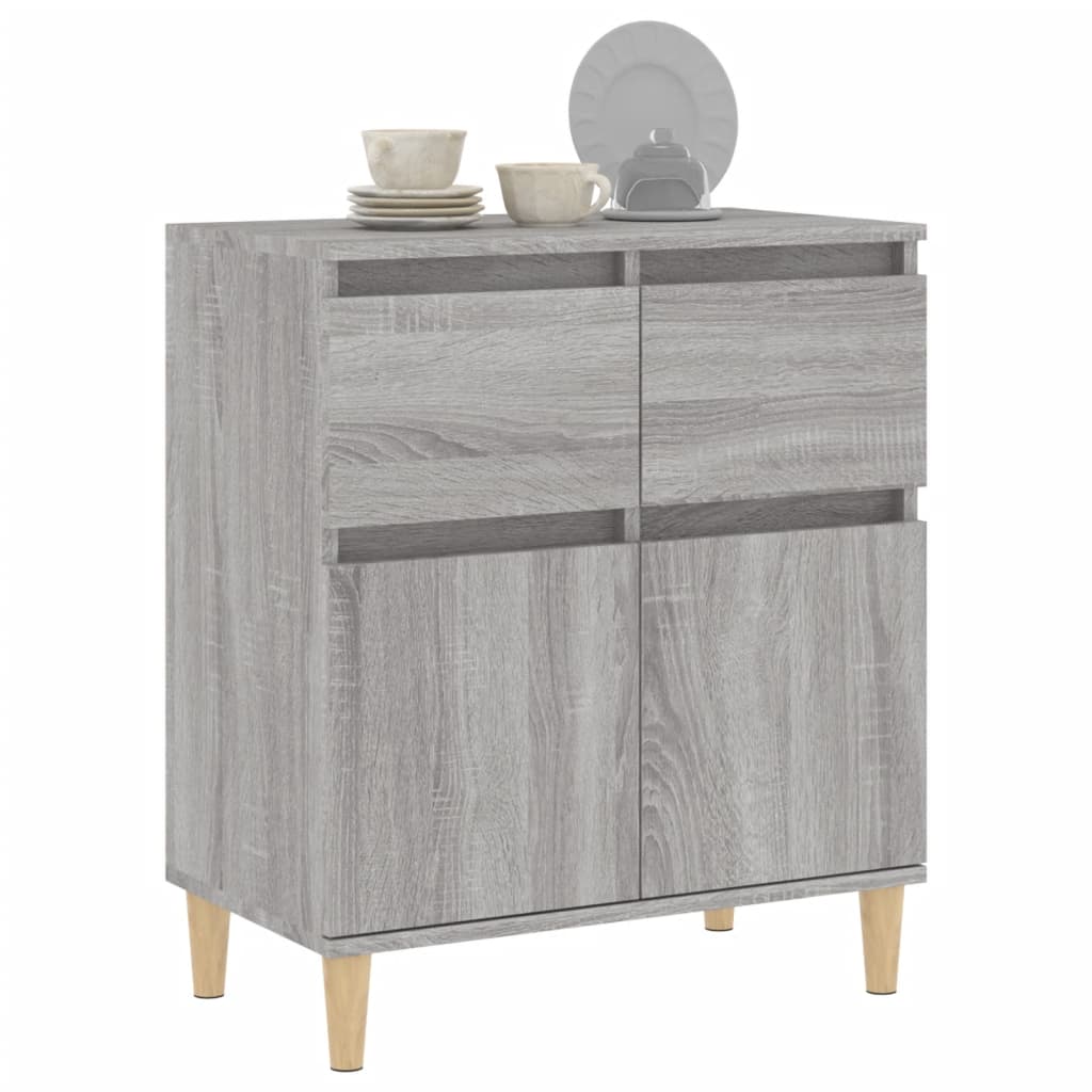 vidaXL Credenza Grigio Sonoma 60x35x70 cm in Legno Multistrato