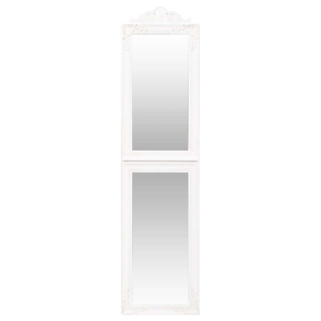 vidaXL Specchio Autoportante Bianco 45x180 cm