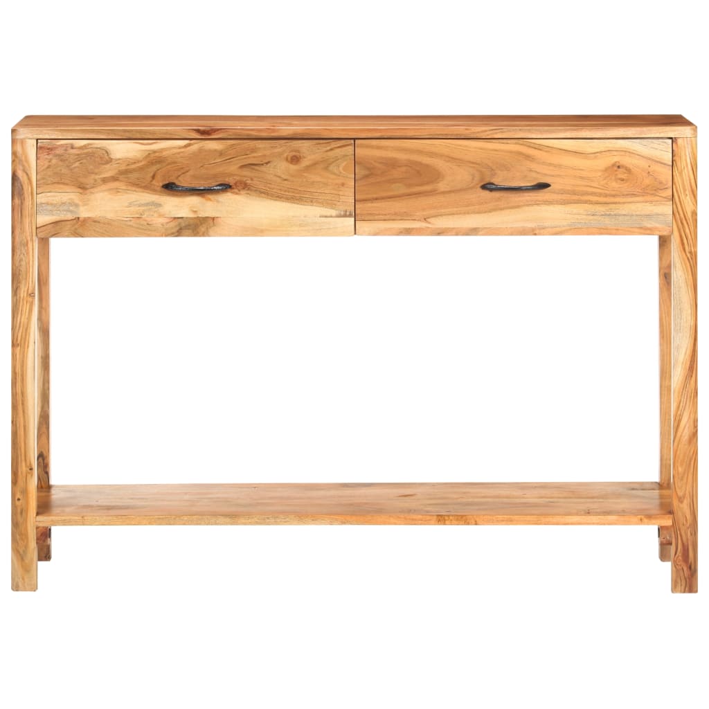 vidaXL Credenza 110x30x75 cm in Legno Massello di Acacia