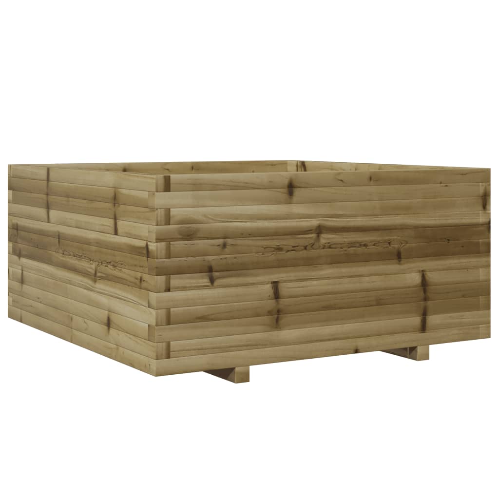 vidaXL Fioriera da Giardino 100x100x49,5cm in Legno di Pino Impregnato