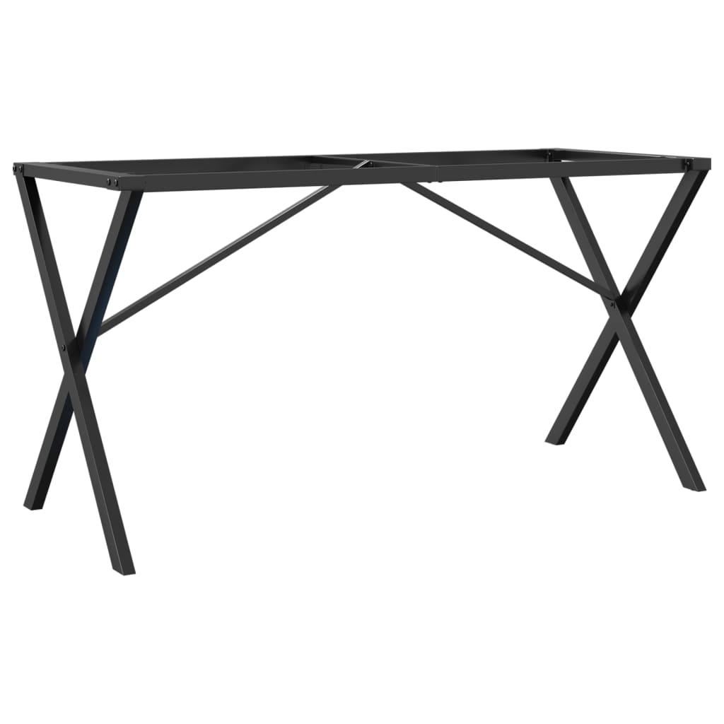 vidaXL Telaio Gambe a X per Tavolo da Pranzo 120x60x73 cm in Ghisa