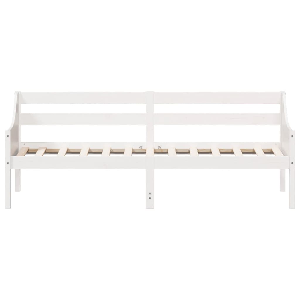 vidaXL Dormeuse senza Materasso Bianca 90x200 cm Legno Massello Pino