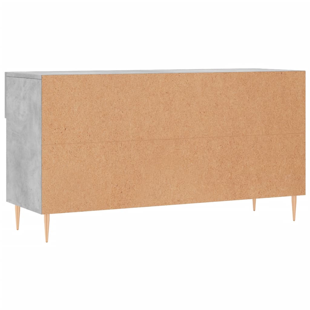 vidaXL Panca Porta Scarpe Grigio Cemento 102x35x55cm Legno Multistrato