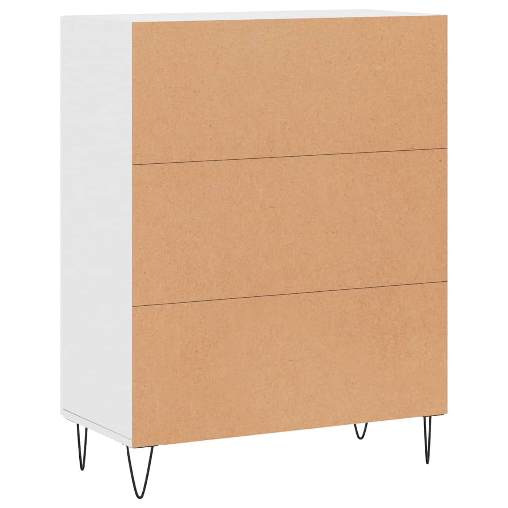 vidaXL Credenza Bianca 69,5x34x90 cm in Legno Multistrato