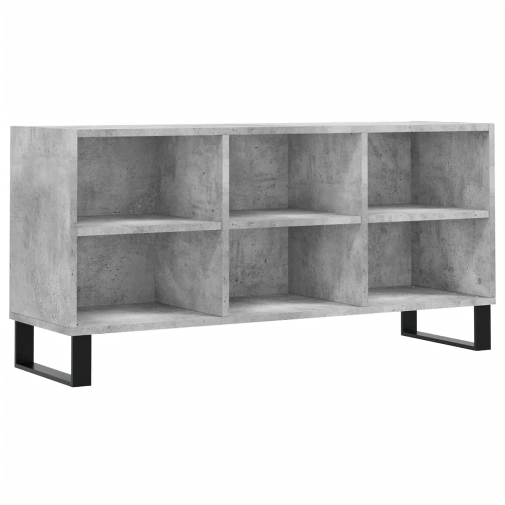 vidaXL Mobile per TV Grigio Cemento 103,5x30x50 cm Legno Multistrato