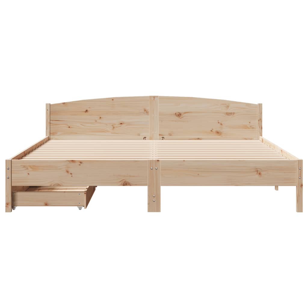 vidaXL Letto senza Materasso 180x200 cm in Legno Massello di Pino