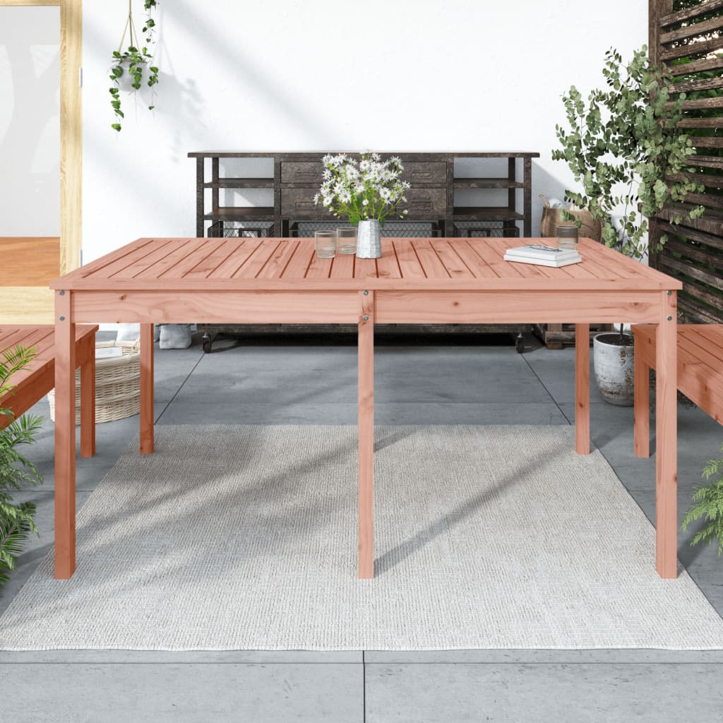 vidaXL Tavolo da Giardino 159,5x82,5x76cm in Legno Massello di Douglas