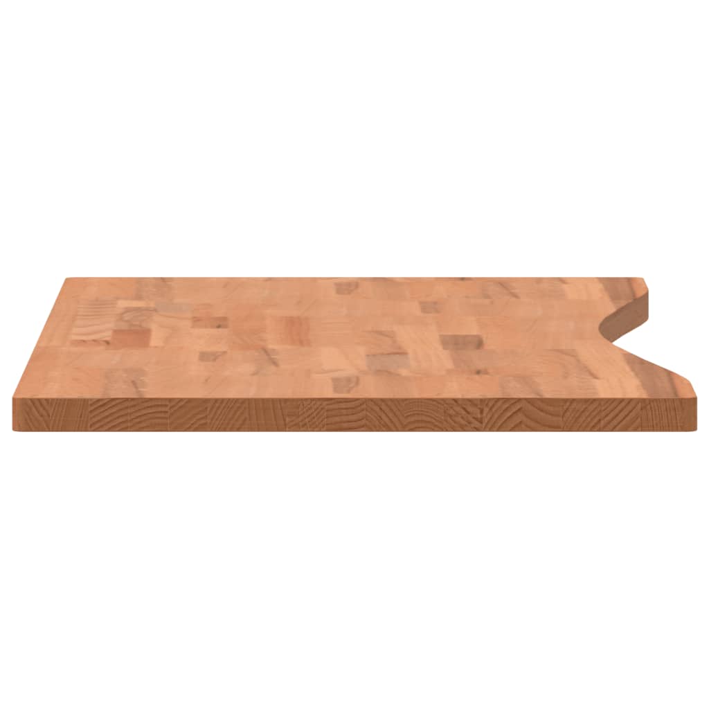 vidaXL Piano per Scrivania 100x(45-50)x2,5 cm Legno Massello di Faggio